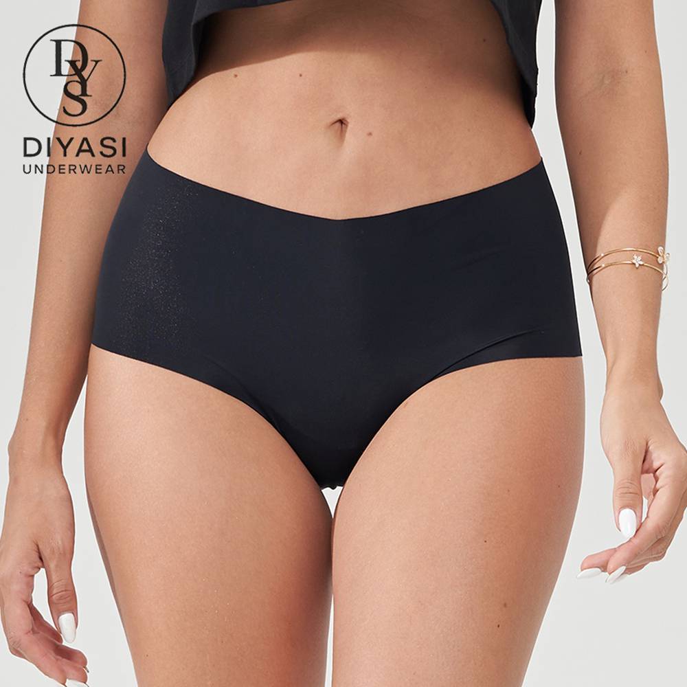 High Waist Seamless Full Coverage Panties | Invisible Cut Cotton Gusset Underwear OEM Factory