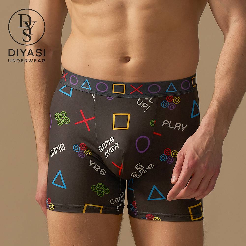 Custom Printed Men’s Boxers Manufacturer | Mid-Rise Mid Leg Undies Factory | DIYASI Underwear OEM